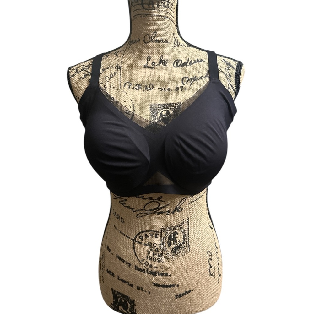Honeylove Black Full-Coverage Bra with Underwire Support